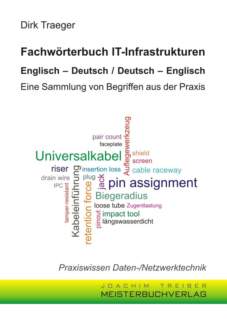 Buchcover Fachwörterbuch IT-Infrastrukturen Englisch - Deutsch / Deutsch - Englisch